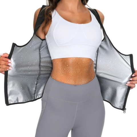 LeanLine - Corset Amincissant avec Fermeture Ăclair pour Femme