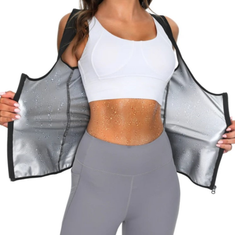 LeanLine -  Corset Amincissant avec Fermeture Éclair pour Femme